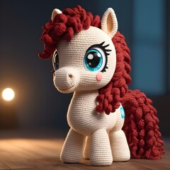 Wall Mural - pony stuffed doll 