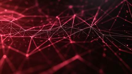 Poster - Abstract technology background featuring mesh grid with geometric shapes and lines, ideal for digital science, high-tech designs, and futuristic concepts