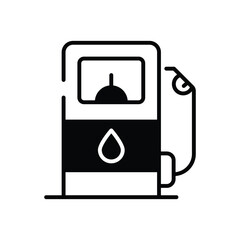 Sticker - Gas Station vector icon