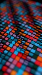 Aufkleber - a colorful background with many squares