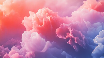 Poster - Colorful abstract smoke forming intricate patterns and textures
