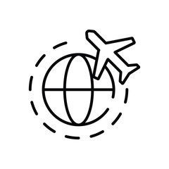 Sticker - Travel vector icon