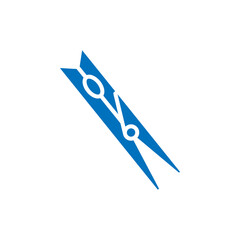 Poster - Peg icon Thin line illustration set