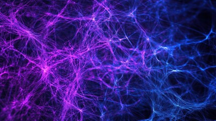 Poster - Abstract representation of interconnected neural networks 