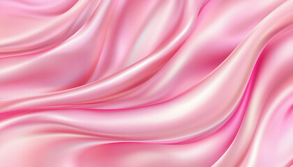 Aufkleber - Soft pink silk fabric draped elegantly