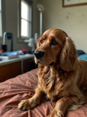 Wall Mural - Surgery for uterine cancer by an American Cocker Spaniel.