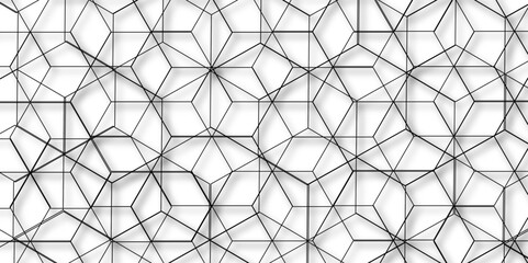 Abstract of simple gray line triangle pattern geometric background. Seamless geometric polygonal repeatable pattern swatch background, Trendy design vector background for web backdrop orpaper print.