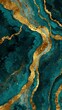 © claudunia - Teal and golden marble geode background with rich textures.