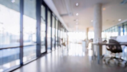 Poster - Bright and Contemporary Open Office Interior with Natural Lighting, Sleek Glass Walls, Minimalist Design, and Functional Layout to Enhance Productivity, Collaboration, and a Modern Work Environment