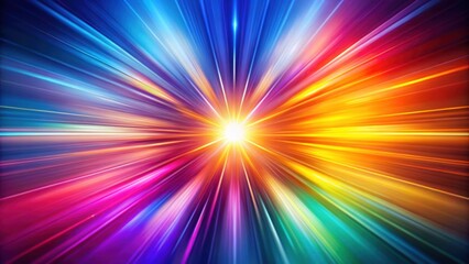 Wall Mural - Colorful radial motion blurred light rays abstract background, abstract, vibrant, colorful, bright, energy, dynamic