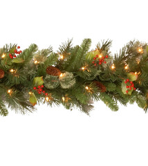 christmas tree branch with cones