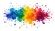 © Pixcellence - Colorful Watercolor Splatter Background - Abstract Art Design
