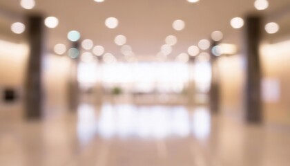 Aufkleber - Modern Office Lobby with Soft Blur Effect Showcasing a Warm, Welcoming Ambiance Ideal for Design Concepts, Corporate Branding, and Business Presentations with a Focus on Minimalism and Elegance