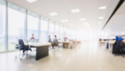 Poster - Modern Collaborative Workspace. Bright, Open Plan Office Environment Designed for Productivity and Team Interaction, Highlighting Clean Aesthetics, Natural Light, and Cutting Edge Workstations