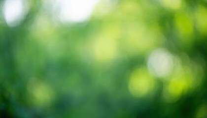 Aufkleber - Serene Green Bokeh Background. Abstract Nature Inspired Backdrop Ideal for Eco Themed Designs, Meditation Apps, Wellness Branding, and Calming Digital Interfaces Reflecting Tranquility and Growth