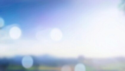 Poster - Dreamlike Soft Blur. Conceptual Background for Meditation Apps, Inspirational Social Media Posts, and Futuristic Website Banners with Subtle Hints of Sky and Abstract Illumination