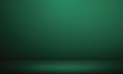 Poster - abstract gradient soft green light studio with empty room copy space design for christmas banner des