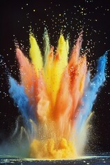 Poster - A vibrant burst of color fills the air