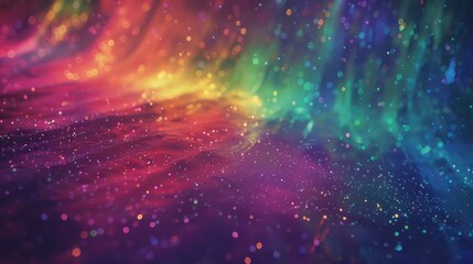 Aufkleber - A vibrant rainbow-colored background adorned with plenty of sparkles, perfect for adding some festive flair to your design