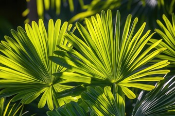 Poster - A detailed view of lush green leaves