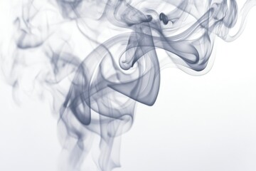 Aufkleber - A close-up shot of smoke on a white background