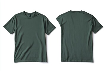 Aufkleber - A simple and clean design featuring a green t-shirt against a white background, suitable for various uses such as fashion, lifestyle, or branding