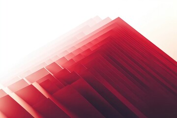 Poster - A detailed view of a bright red and white building, suitable for use in architecture or design contexts