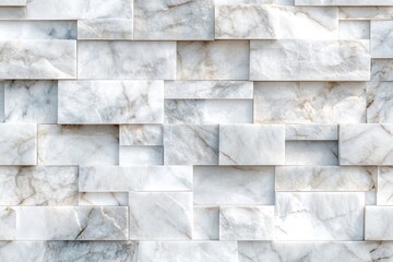 Poster - a close-up shot of a white marble wall with smooth texture and subtle veins