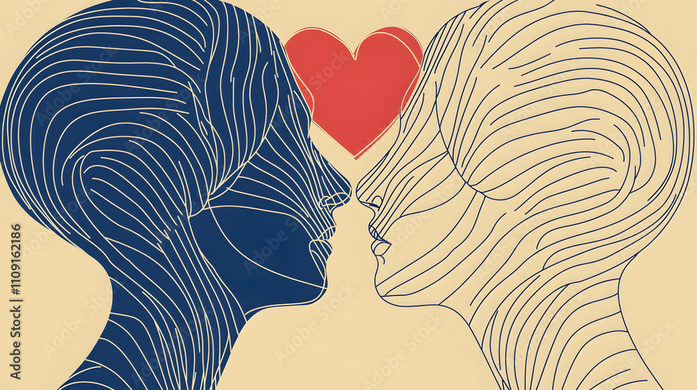 Artistic Representation of Heartfelt Affection in a Unique Continuous ...