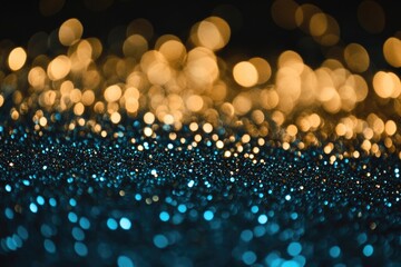 Poster - A close-up of a blurry background with multiple lights