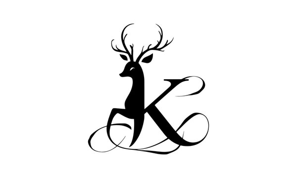 Creative K Letter Logo Design Fully Vectorized Editable.