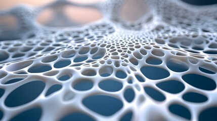 Poster - Nanoscale 3D Printing Innovation, showcasing intricate structures with precision engineering at the microscopic level, highlighting advanced manufacturing techniques.