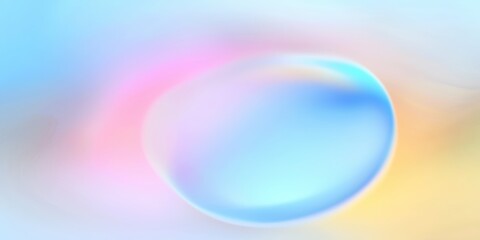 Wall Mural - Soft abstract gradient bubble in cool colors