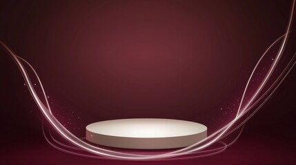 Poster - Elegant 3D Podium Design with Empty Space for Product Display