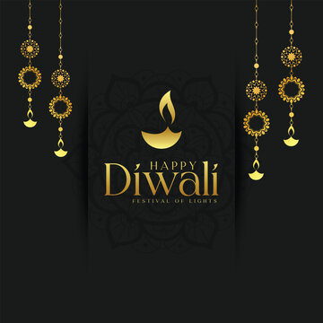 Diwali Celebration template. Diwali festival bokeh banner design. concept flat greeting card template invitation.