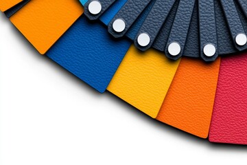 Poster - A 2D flat illustration of a CMYK color chart with bold, vibrant swatches and clean lines on a plain white background