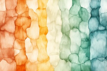 Poster - A soft watercolor painting of a glowing computer screen, with delicate brushstrokes blending vibrant colors into the background