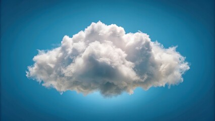 Wall Mural - Isolated soft cloud in rendering, cloud, isolated, soft, fluffy, white,render, sky, weather, atmosphere, calm, peaceful