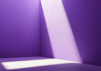 Wall Mural - empty purple room