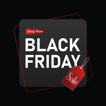 Black Friday banner template. Black Friday sale, promotion, advertising, or social media ad and a discount offer.
