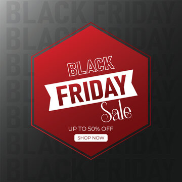Black friday sale banner. Black Friday Sale Event Template. Vector illustration