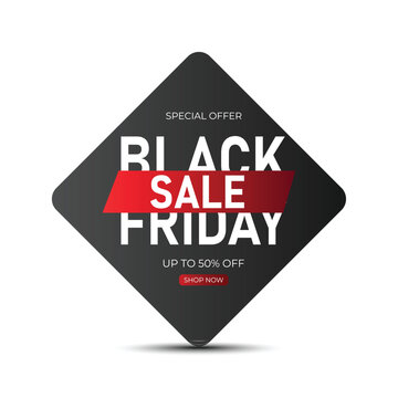 Black friday sale banner. Black Friday Sale Event Template. Vector illustration