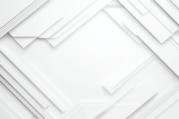 Poster - Abstract background featuring layered, white paper shapes creating a modern and minimalist aesthetic for various design projects and presentations.