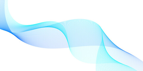 Poster - Elegant blue business flowing wave design illustration.