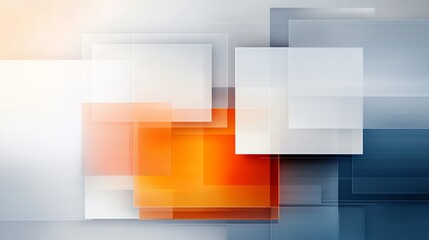 Poster - An abstract composition featuring overlapping geometric shapes in soft colors, creating a modern and dynamic visual effect ideal for backgrounds or design projects.