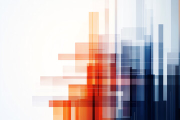 Poster - An abstract composition of colorful geometric shapes blending seamlessly