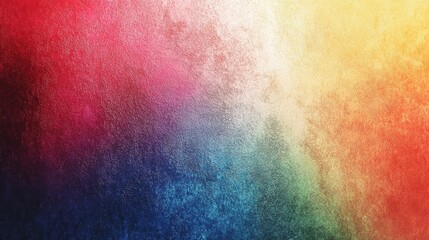 Poster - Vibrant abstract background featuring a blend of red, blue, and yellow hues, creating a dynamic and energetic feel.