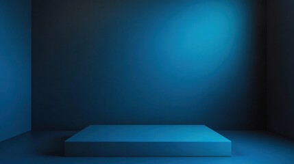 Poster - Smooth blue gradient background with a subtle black vignette, creating a clean and professional studio banner design