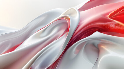 Fototapete - Smooth figures on an abstract background