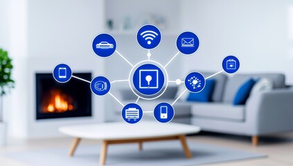 Poster - The Internet of Things concept involves AI managing a range of connected devices and appliances in smart homes.